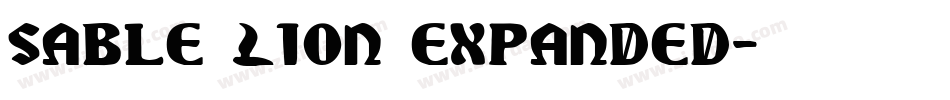Sable Lion Expanded字体转换